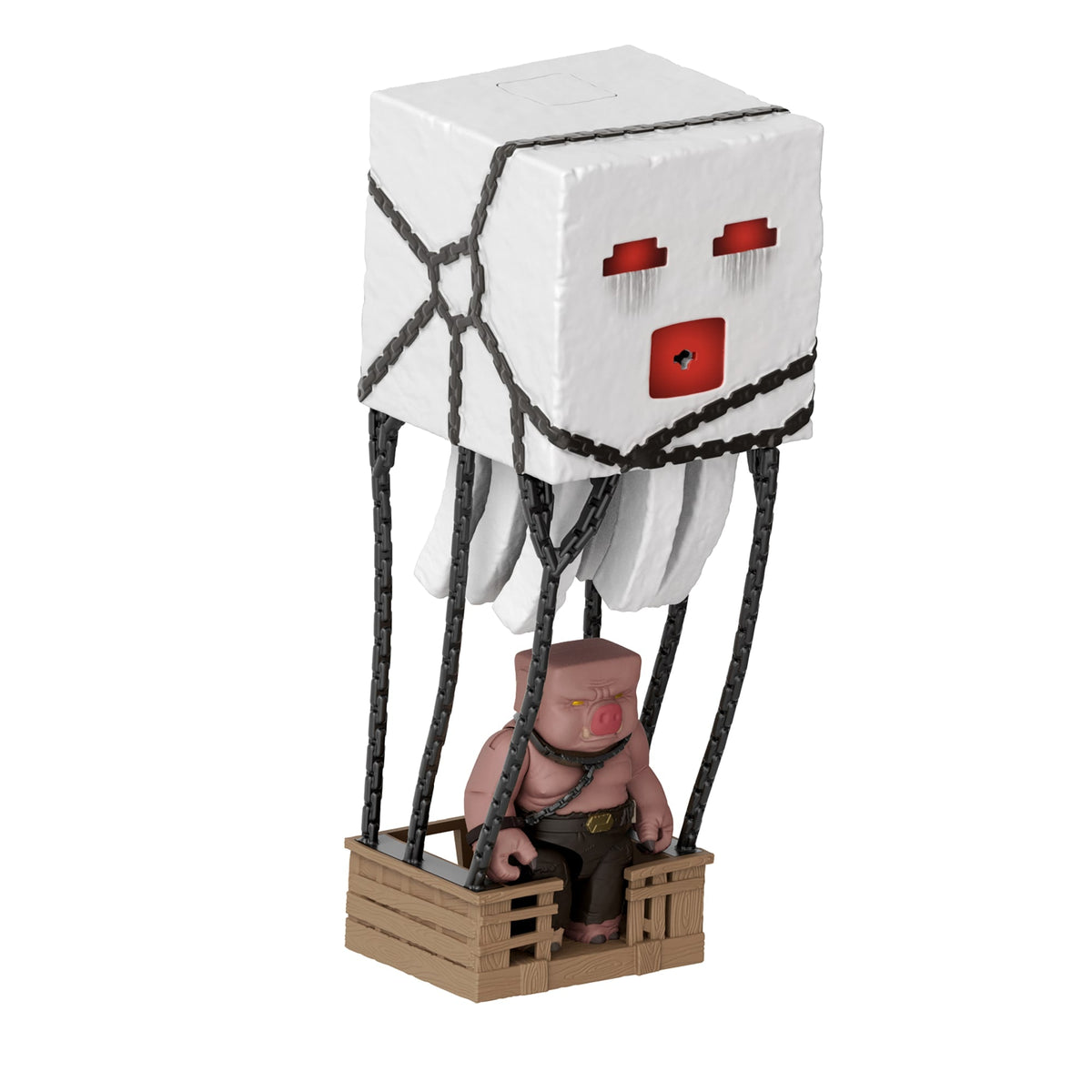 Minecraft – Coffret Figurines Artic. – Ghast Attaque de Boules de Feu