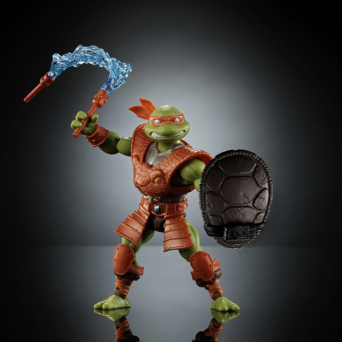 Masters Universe Origins Turtles Grayskull Michelangelo Action Figure, Reptile Wars Tmnt MOTU Toy