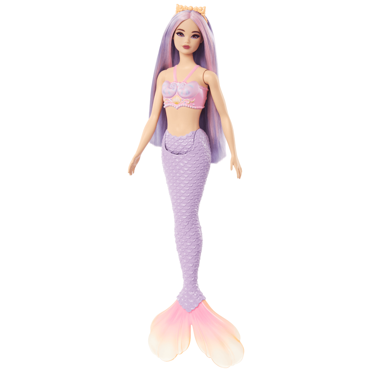 Barbie Fantasía Muñeca Sirena Cabello Lila