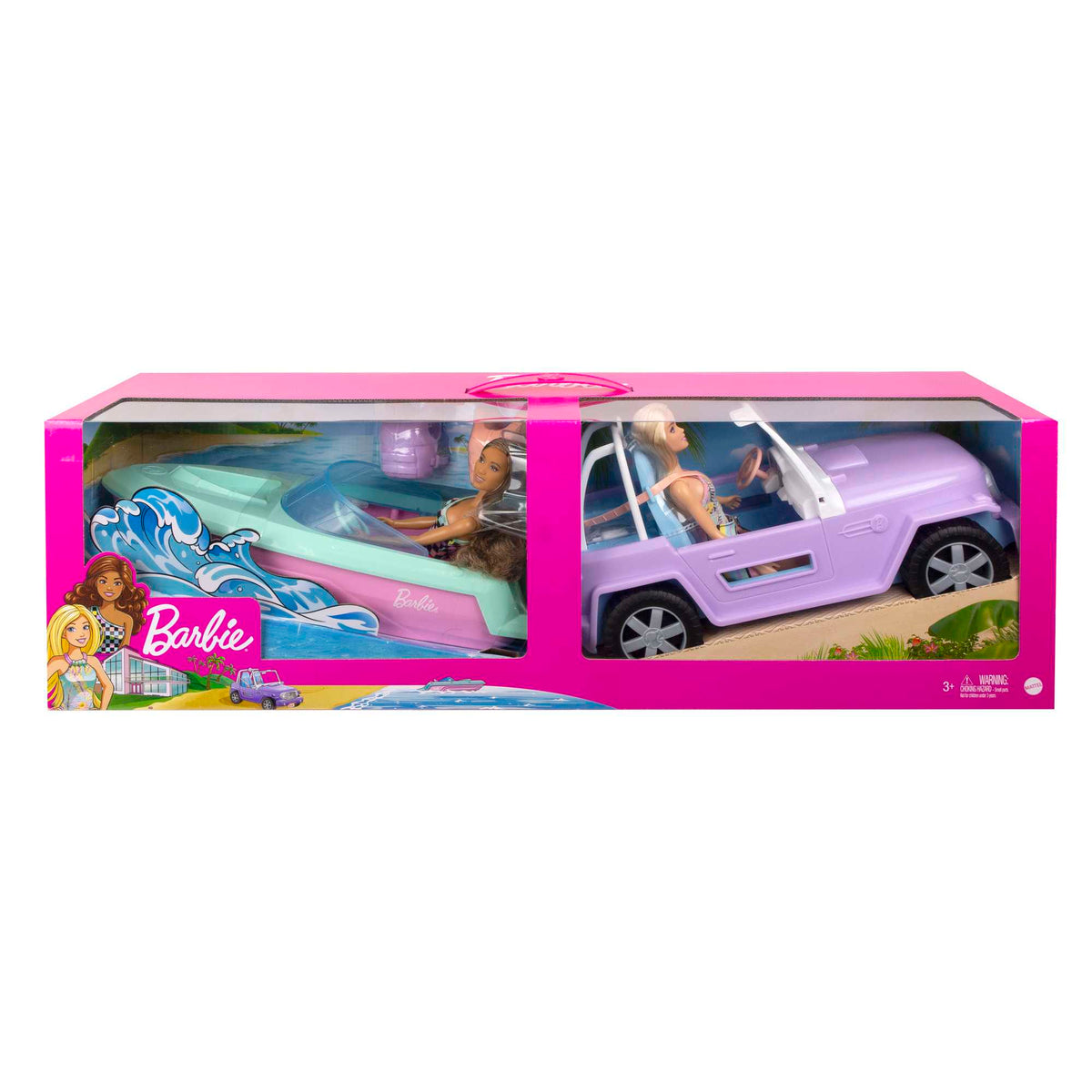 Barbie®  Coffret Véhicules et Poupées