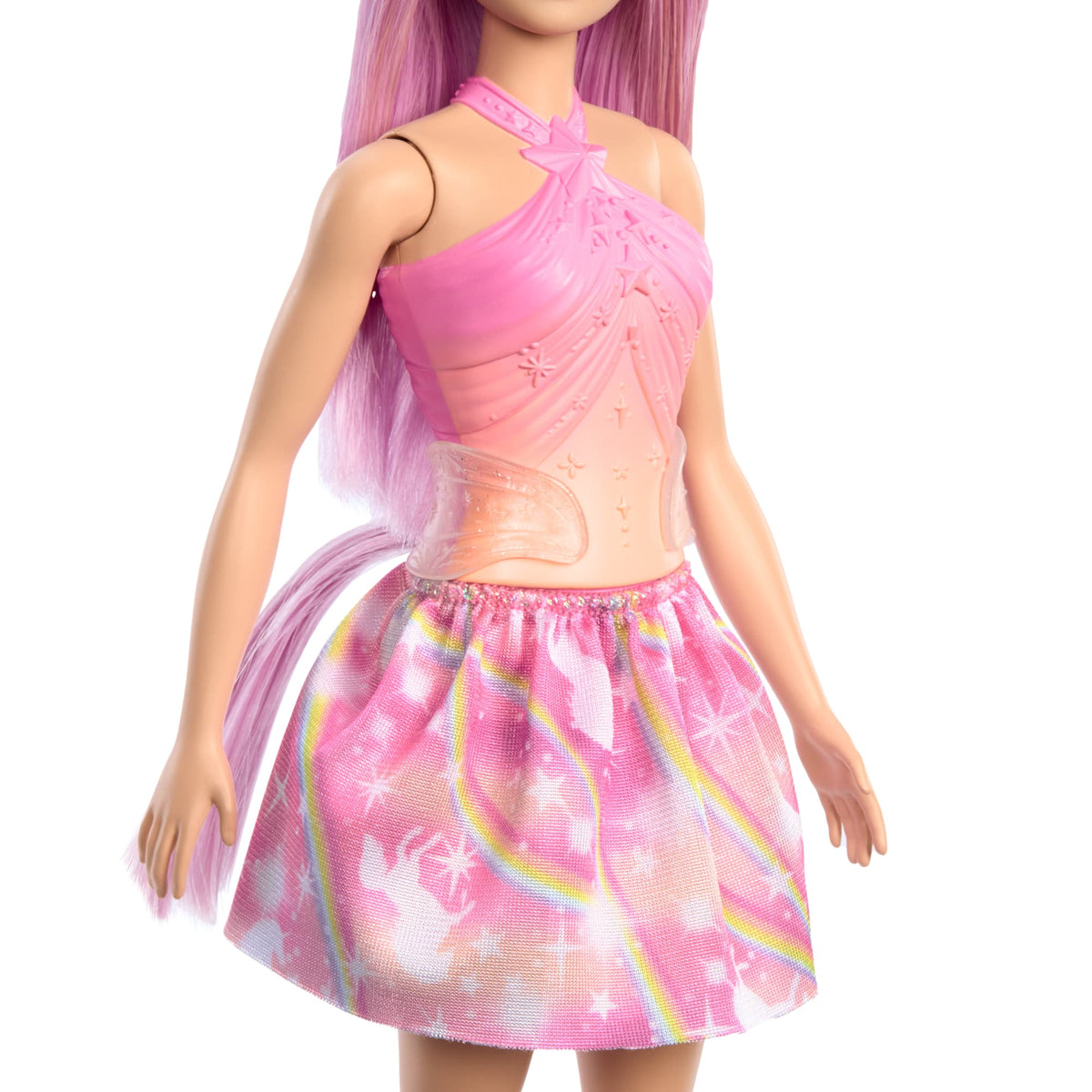 Barbie Fantasía Muñeca Unicornio Falda de Ensueño Rosa