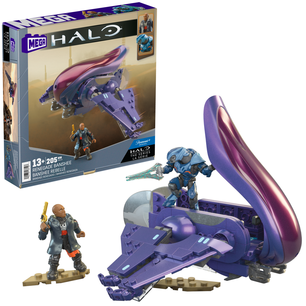 MEGA Halo Juguete de Construcción Banshee Renegado