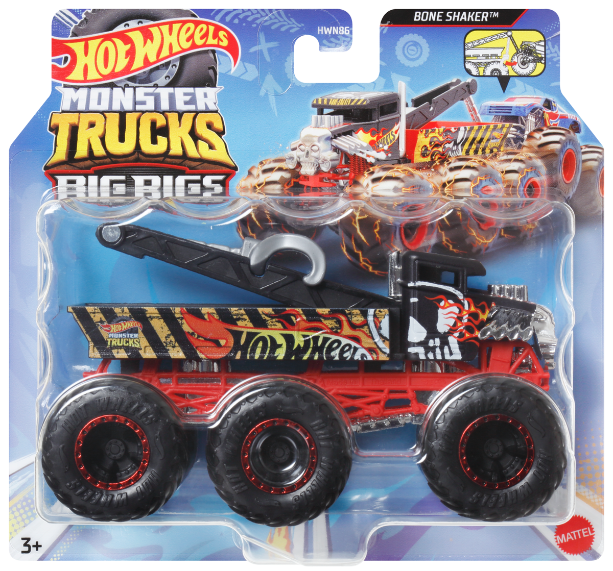 Hot Wheels  Monster Trucks  Big Rigs  Camion à 6Roues