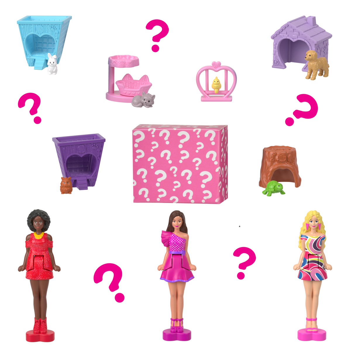 Barbie Mini BarbieLand Casa de Muñecas Rosa y Morada