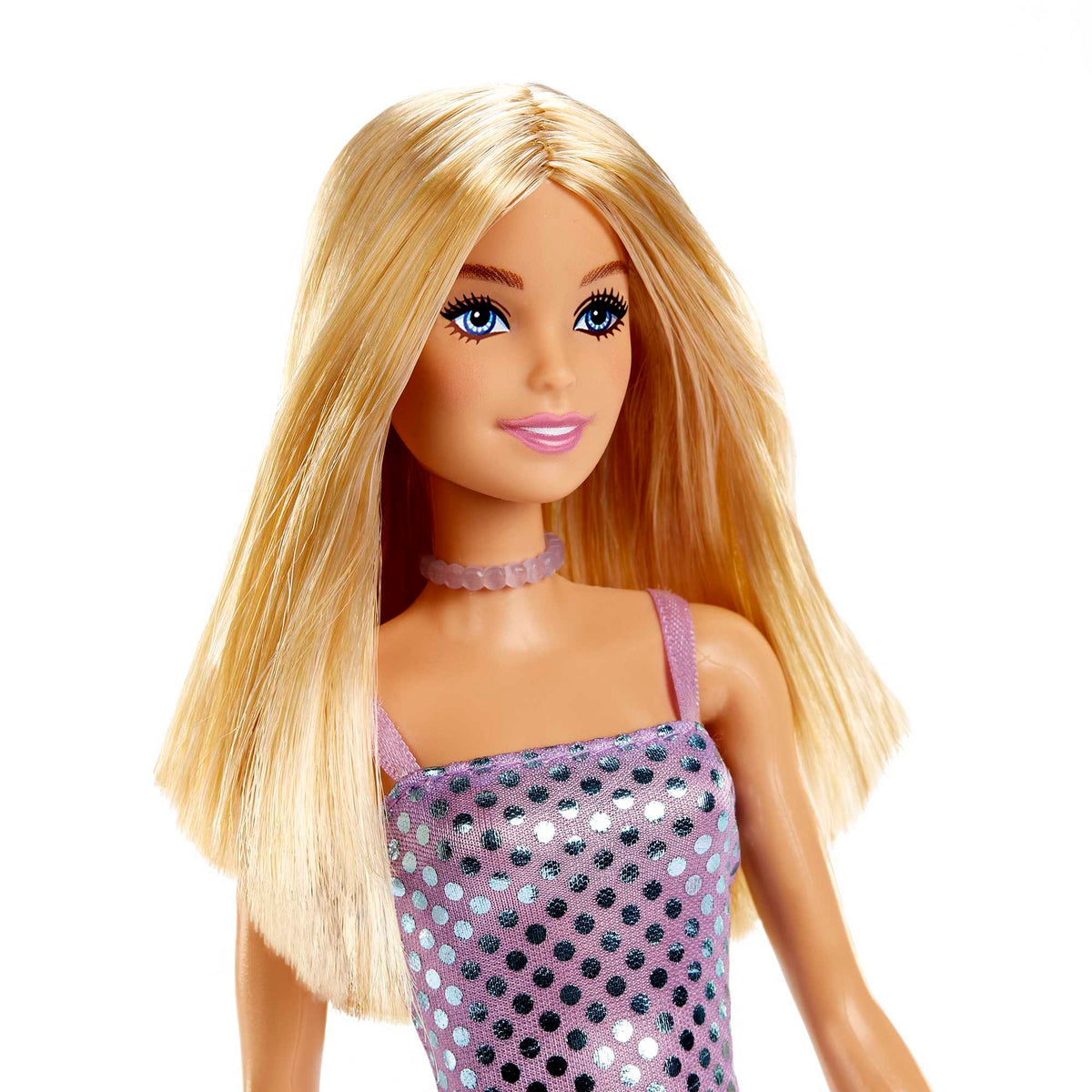 Barbie Fashion & Beauty Muñeca Glitz Vestido de Noche Lila