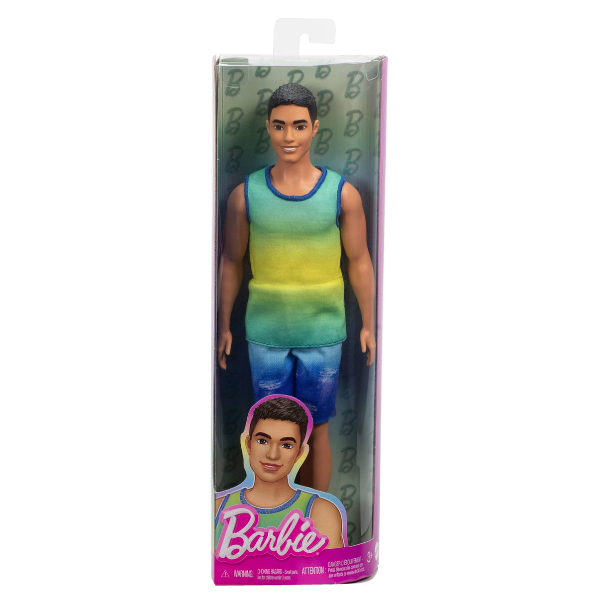 Barbie Fashionistas Ken Poupée236, Débardeur Ombré, Cheveux Noirs